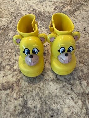 Mini Melissa Yellow Bear Rain Boots for Kids